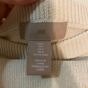 Cream Sweater, H&M, Size L